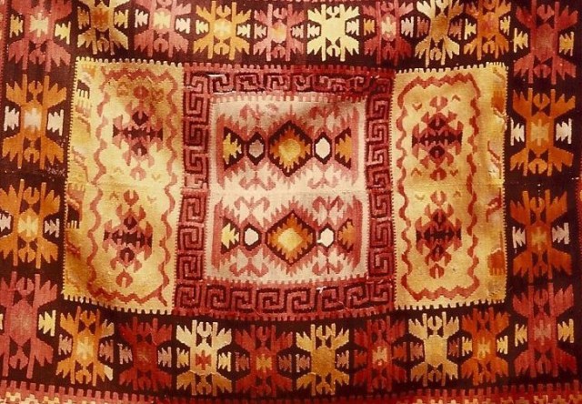Old kilim. Stemnitsa, Peloponnese, Greece