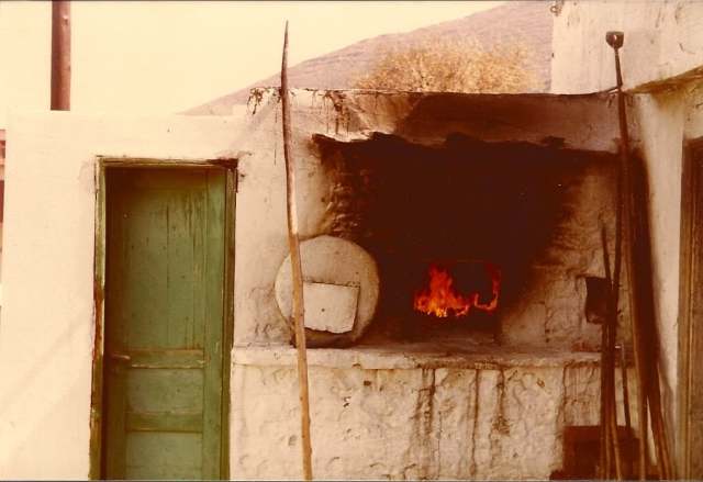 Embonas, Rhodes, wood-fired oven, 1983